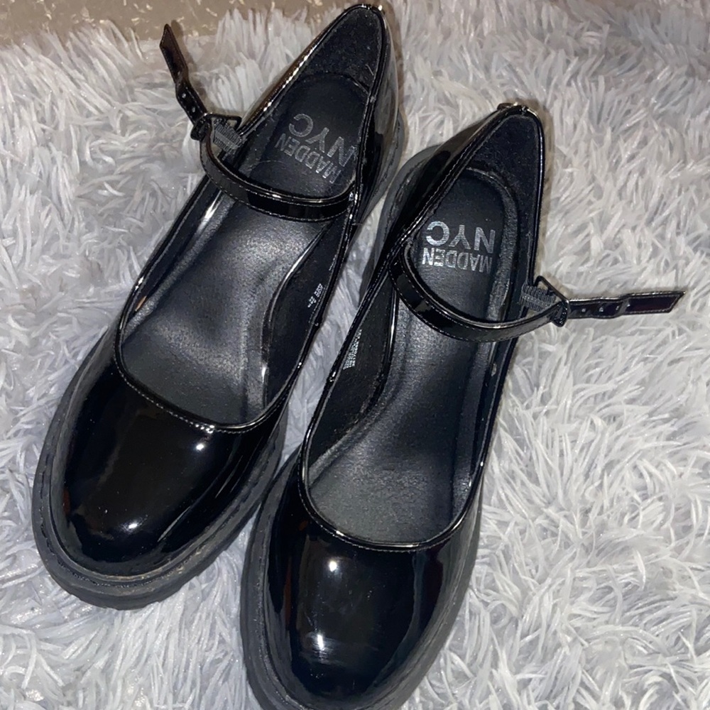 Steve Madden leather platform heels